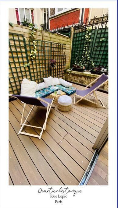 Villa Lepic, Luxury Flat In Montmartre With Private Terrasse-Appartement Entier ปารีส ภายนอก รูปภาพ